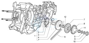 Granturismo 125 L drawing Driving pulley