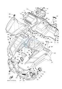 YXM700E YXM70VPHJ VIKING EPS HUNTER (B5FA) drawing FRONT FENDER