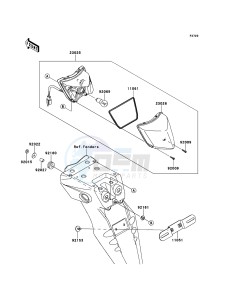 KLX250 KLX250SBF GB XX (EU ME A(FRICA) drawing Taillight(s)