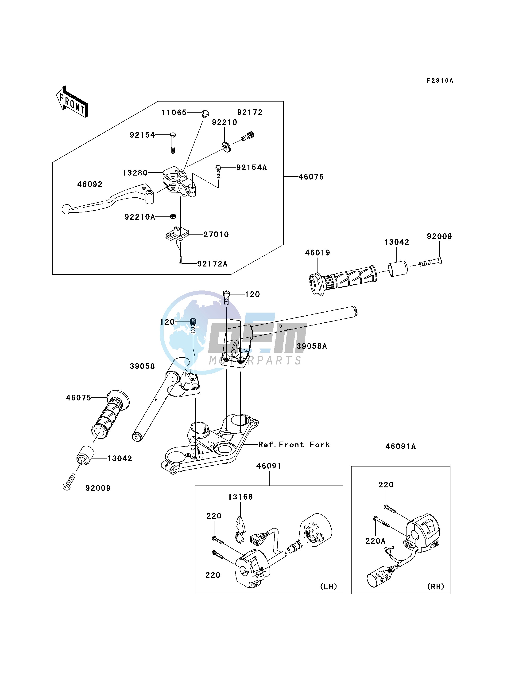 HANDLEBAR-- J9F_J9FA- -