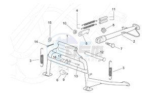 Leonardo 250-300 (eng. Minarelli) drawing Central stand