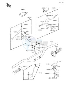 KX 80 E [KX80] (E1) [KX80] drawing HANDLEBAR