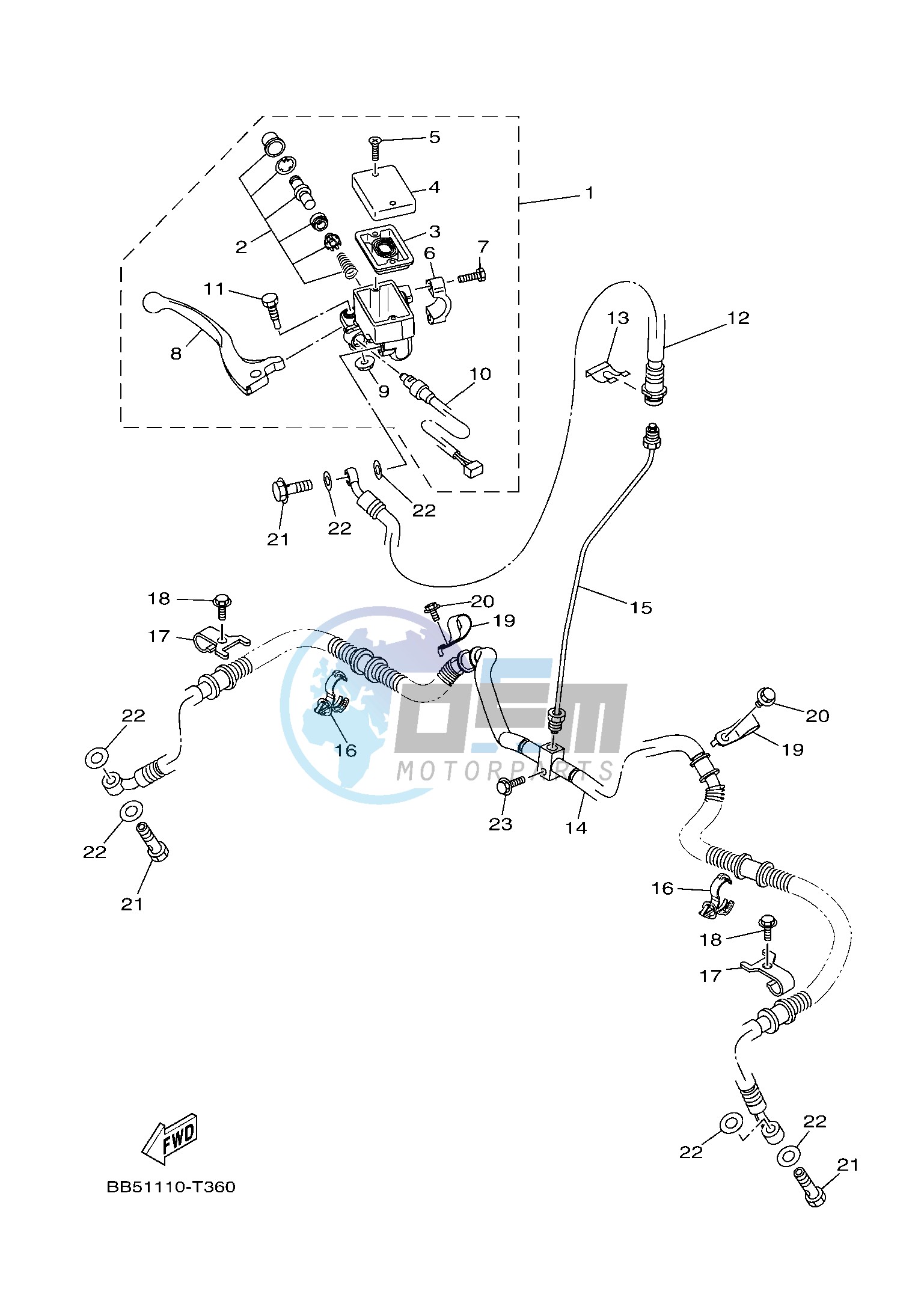 FRONT MASTER CYLINDER