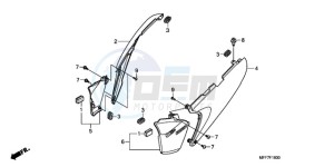 XL700VA9 France - (F / ABS CMF SPC) drawing SIDE COVER