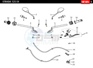 STRADA-125-EURO-4-WHITE drawing HANDLEBAR