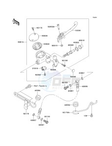 VN 1500 T [VULCAN 1500 CLASSIC] (6F) T6F drawing FRONT MASTER CYLINDER