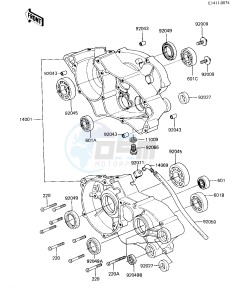 KX 60 B [KX60] (B1-B4) [KX60] drawing CRANKCASE