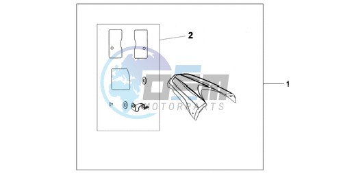 REAR SEAT COWL NH-A84P