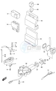 DF 175AP drawing PTT Switch/Engine Control Unit