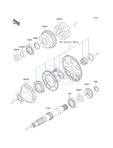 ZR 750 H [ZR-7S] (H1-H5 H5 CAN ONLY) drawing SECONDARY SHAFT