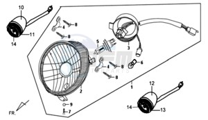 ALLO GT 25KMH 50 drawing HEADLAMP CPL