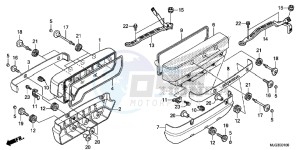 GL1800BD F6B Bagger - GL1800BD UK - (E) drawing CYLINDER HEAD COVER