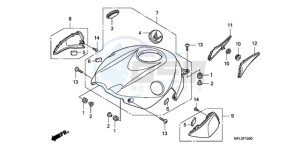 CBR1000RA9 UK - (E / ABS MME) drawing TOP SHELTER