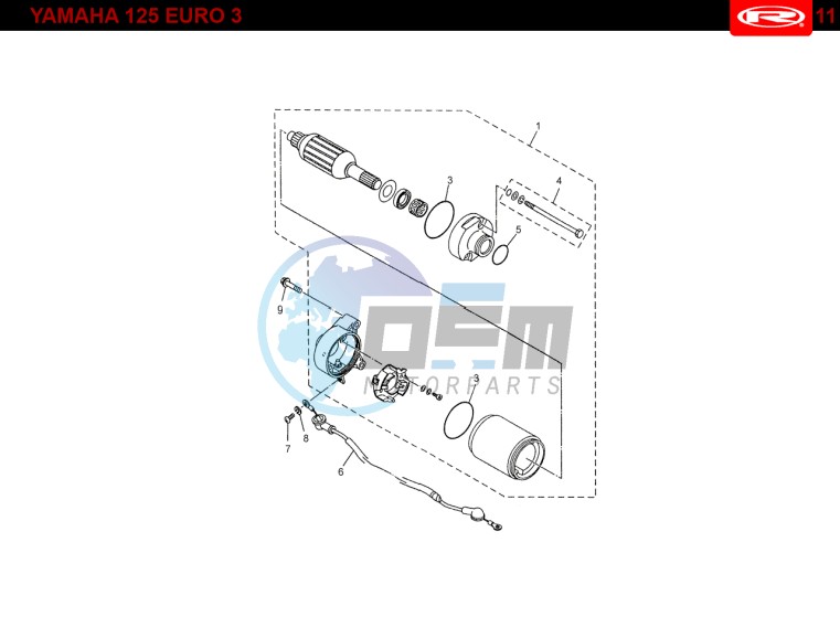 START ENGINE  Yamaha 125 4t Euro 3