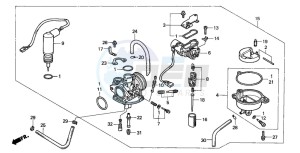 FES150 125 PANTHEON drawing CARBURETOR