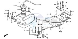 TRX250TE FOURTRAX RECON ES drawing FUEL TANK