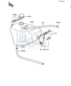 KD 80 M [KD80] (M8) [KD80] drawing OIL TANK