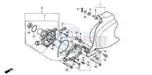 VT600C drawing WATER PUMP