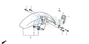 NSR125F drawing FRONT FENDER