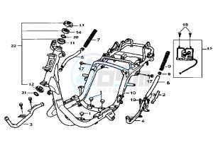 SUPER DUKE - 150 cc drawing FRAME