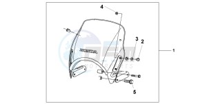 CB1300 CB1300SUPER FOUR drawing FLY SCREEN