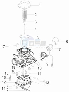 LX 50 4T-4V NL drawing Carburetor components