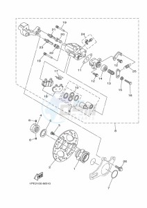 YFM700R (BCXJ) drawing REAR BRAKE CALIPER