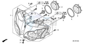 CBR1000RAA Korea - (KO / ABS) drawing HEADLIGHT