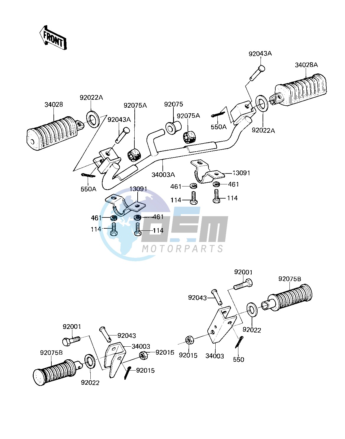 FOOTRESTS -- 81 D2- -