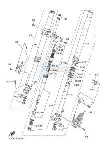 YZ450F (1SL5 1SL6 1SL7 1SL8) drawing FRONT FORK