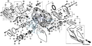 VFR1200FDF VFR1200F Dual Clutch E drawing RIGHT CRANKCASE COVER (VFR1200FD)