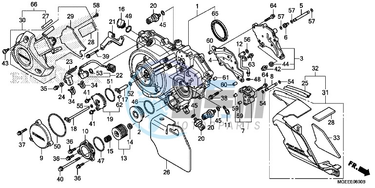 RIGHT CRANKCASE COVER (VFR1200FD)