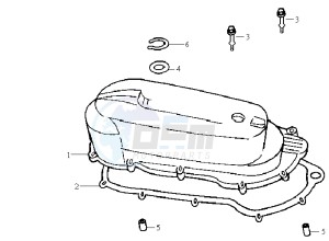 SHARK 50 drawing CRANKCASE COVER LEFT