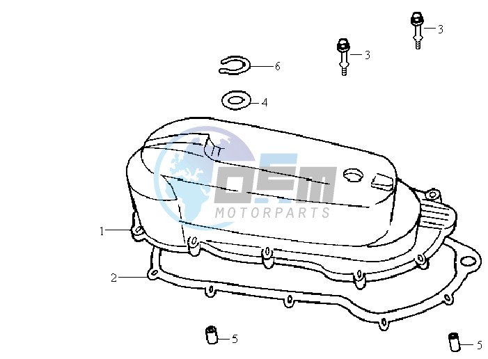 CRANKCASE COVER LEFT