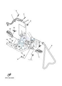 YZ85LW YZ85 (B0G7) drawing STAND & FOOTREST