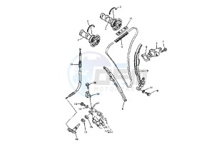 WR F 400 drawing CAMSHAFT -CHAIN