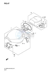 VL1500 (E3-E28) drawing SEAT (VL1500K5 K6 K7 K8 K9)