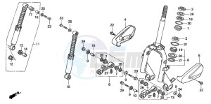 SCV100F LEAD drawing STEERING STEM/ FRONT FORK