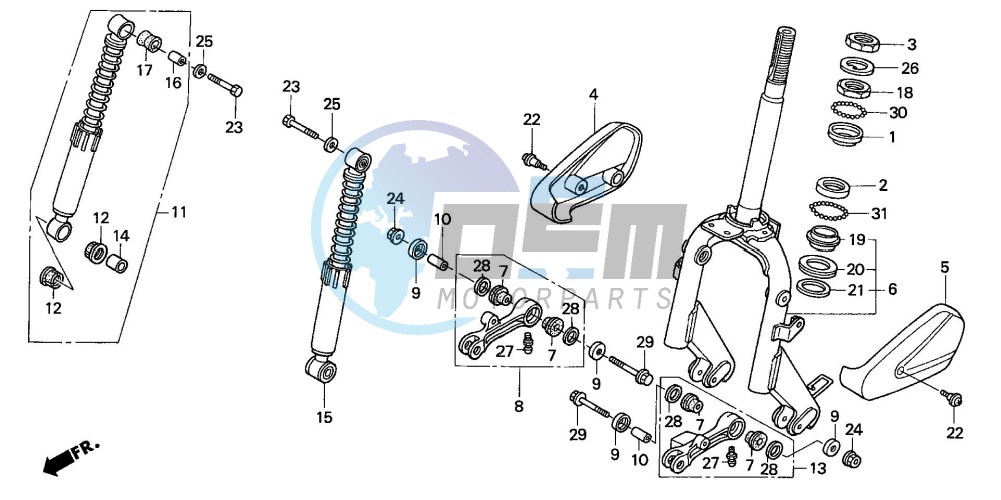 STEERING STEM/ FRONT FORK