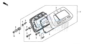 TRX250TM FOURTRAX drawing METER