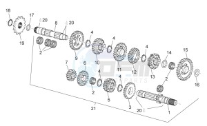 RX-SX 125 2008-2010 drawing Transmission