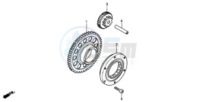 CBR900RE drawing STARTING CLUTCH