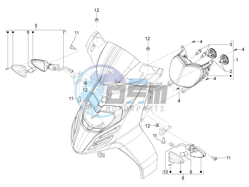 Front headlamps - Turn signal lamps