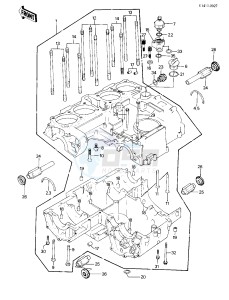 KZ 1000 P [POLICE 1000] (P1-P5) [POLICE 1000] drawing CRANKCASE