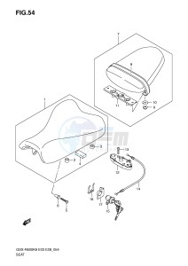 GSX-R600 (E3-E28) drawing SEAT