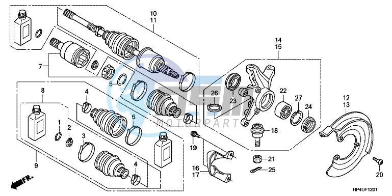 FRONT KNUCKLE (4WD)