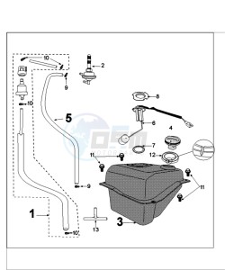 TWEET 50 V PRO (ALL) drawing TANK AND PUMP