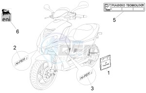 NRG 50 power DT serie speciale drawing Plates - Emblems