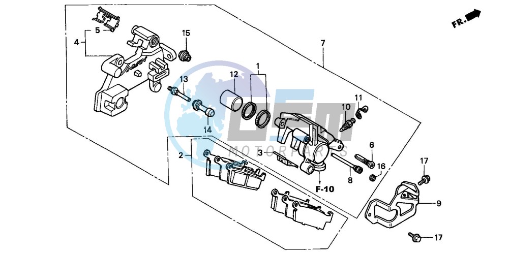 REAR BRAKE CALIPER