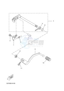 YZF-R125 R125 (5D7K 5D7K 5D7K) drawing SHIFT SHAFT